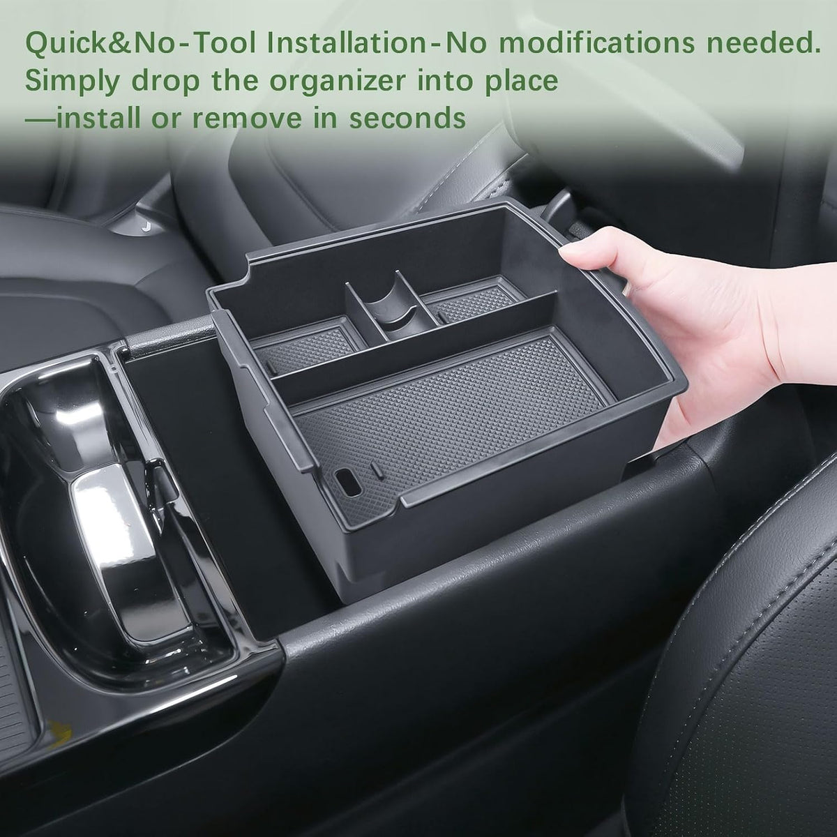 2-Pack Center Console Organizer for 2025 2026 Hyundai Tucson Hybrid/Limited