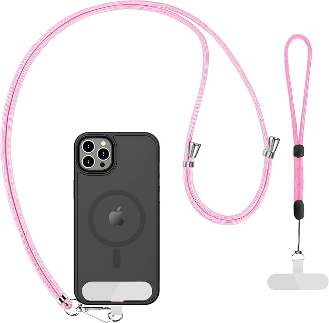 CACOE Phone Lanyard 2 Pcs-1 Pcs Adjustable Neck Strap, 2 Pads, Universal