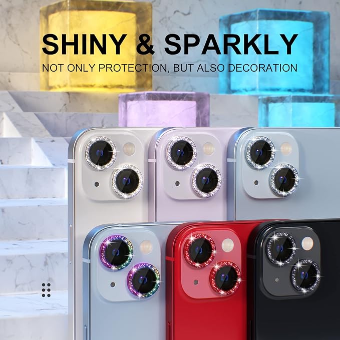 Choiche Compatible for iPhone 14 /iPhone 14 Plus Camera Lens Protector Bling