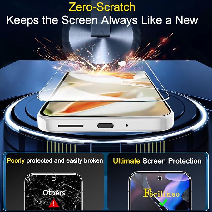 Ferilinso Full Coverage 3 Pack Screen Protector