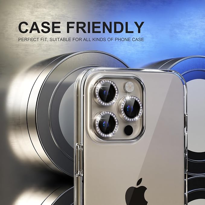 Choiche Compatible for iPhone 15 Pro/iPhone 15 Pro Max Camera Lens Protector