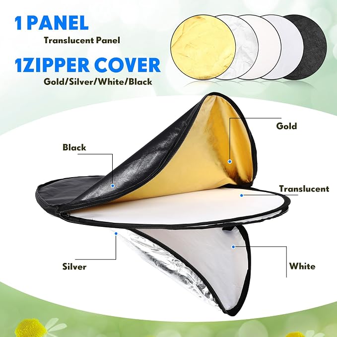Yuntau Photography Reflector 5 in 1 Light Reflectors