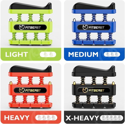 FitBeast Finger Strengthener - Hand Exerciser for Enhanced Dexterity & Grip Strength | Ideal for Musicians & Climbers
