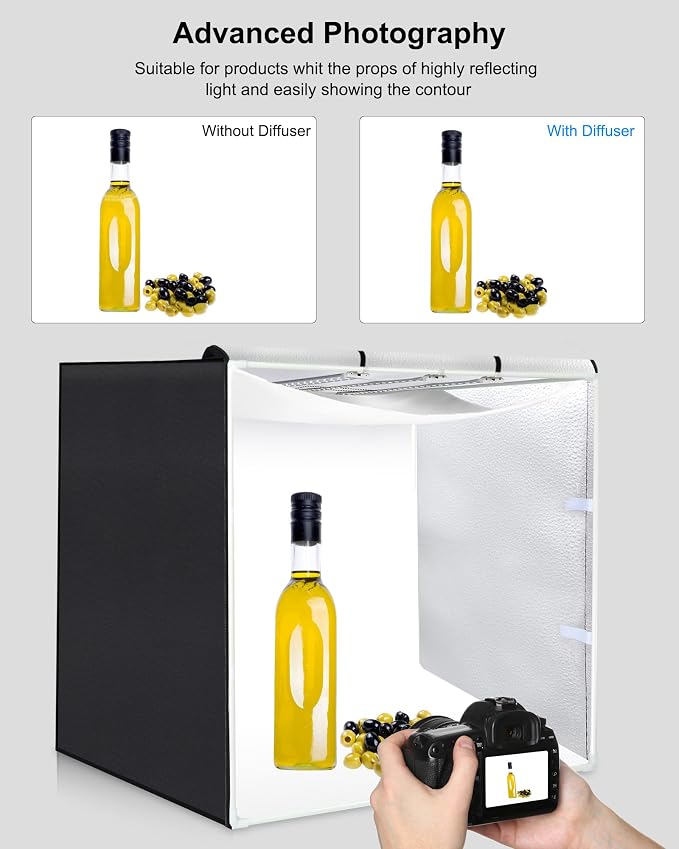 PULUZ 31” Large Photo Light Box, Light Box Photography