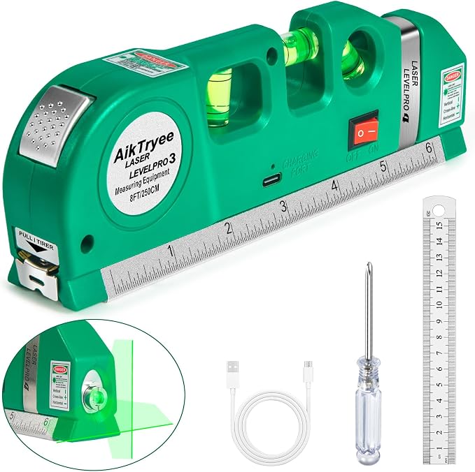 Level Tool Laser Level Leveler tool Cross Line Vertical and Horizontal Line
