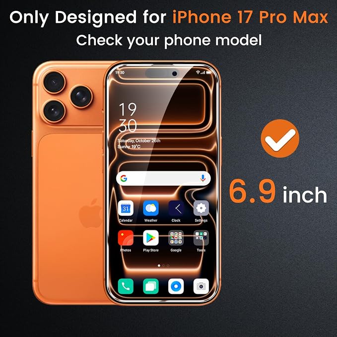 Lesakit 4 Pack Privacy Screen Protector