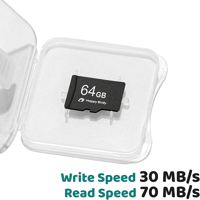 Happy Birdy 64GB MicroSD Card – TF Memory Card