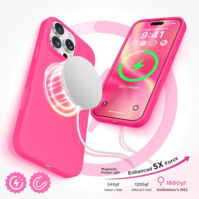 GolbinBox Magnetic for iPhone 16 Pro Max Case, Compatible