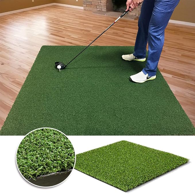 Golf Putting Green/Mat-Golf Training Mat Backyard Golf Artificial Grass Turf 1FTX52FT，Indoor Outdoor Golf Training Mat, Synthetic Fake Grass for Baseball Football Gym Sports