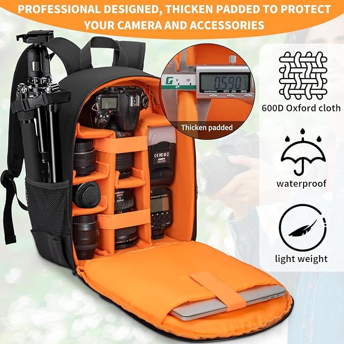 Camera Backpack for Photographers, DSLR Camera Bag, Professional Photography
