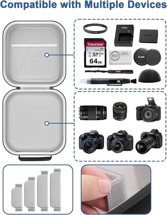 Krypthos Travel Camera Storage Case Compatible