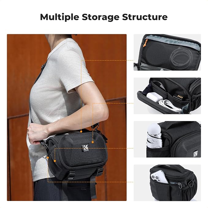 K&F CONCEPT Hardshell Camera Bag, Camera Shoulder Bag