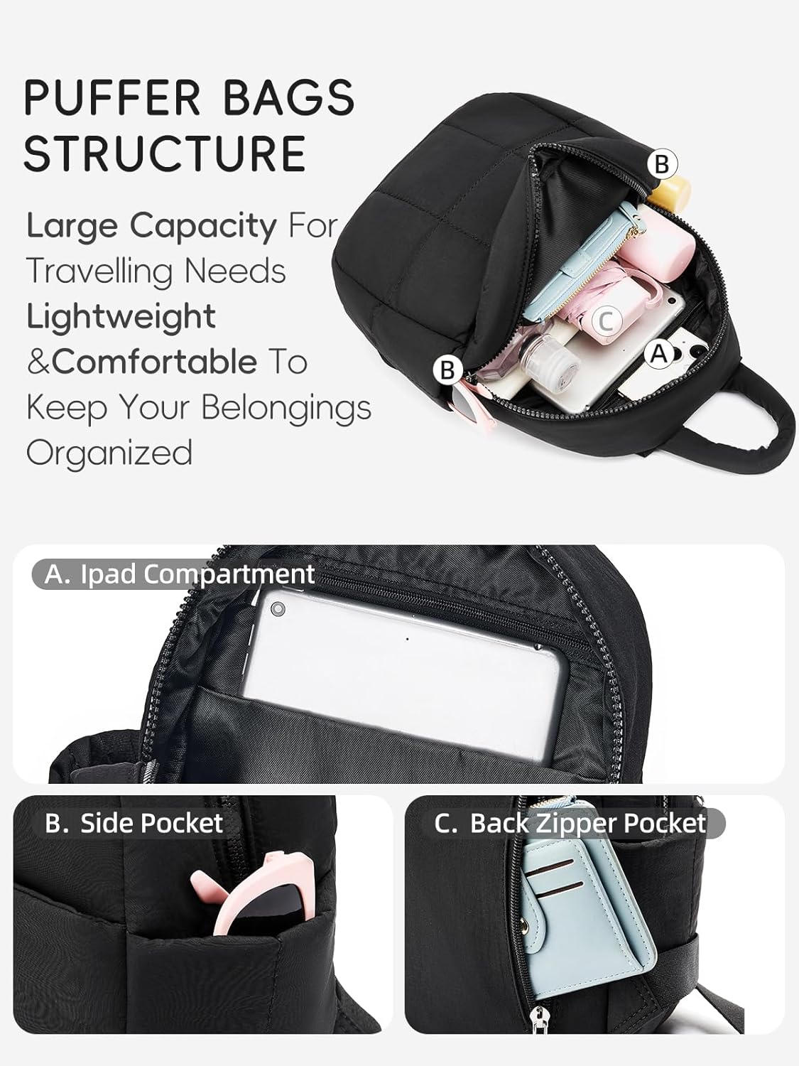 Westbronco Mini Backpack - Lightweight Nylon Purse for Women | Perfect for Travel & Daily Use