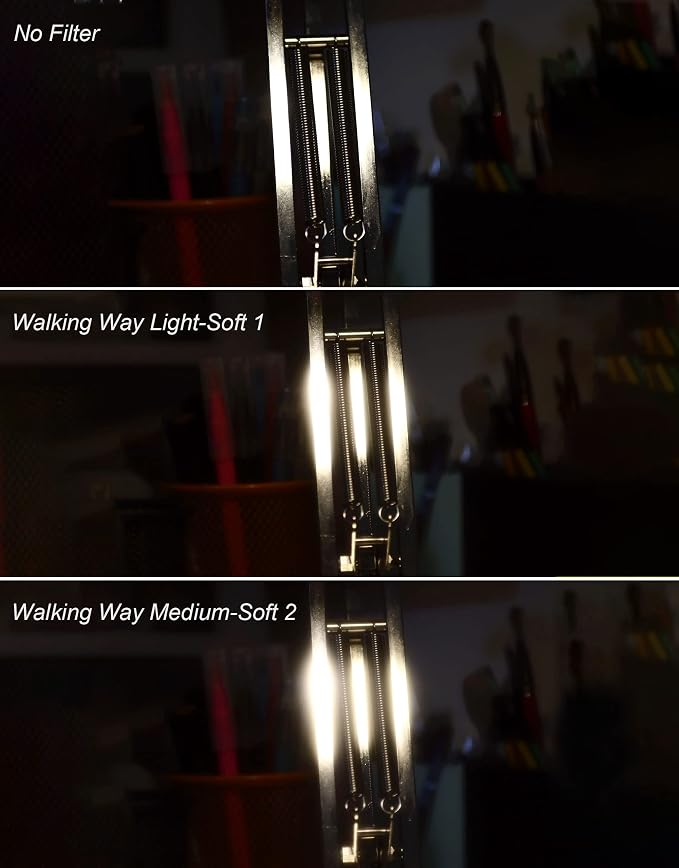 Walking Way 52MM White Pro Mist Diffusion Lens Filter, Dreamy Fog & Soft Glow