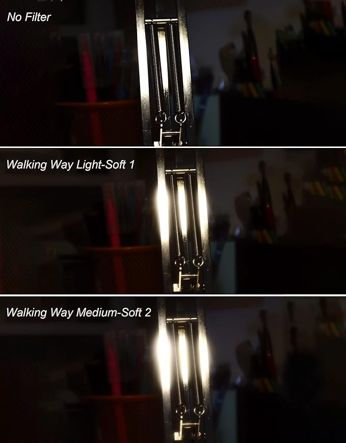 Walking Way 43MM White Pro Mist Diffusion Lens Filter, Dreamy Fog & Soft Glow