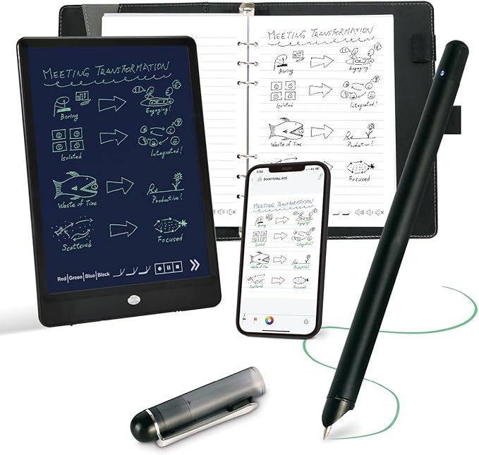Smart Pen for Note Taking Set Real-Time Paper-to-Digital, Smart Digital Notebook