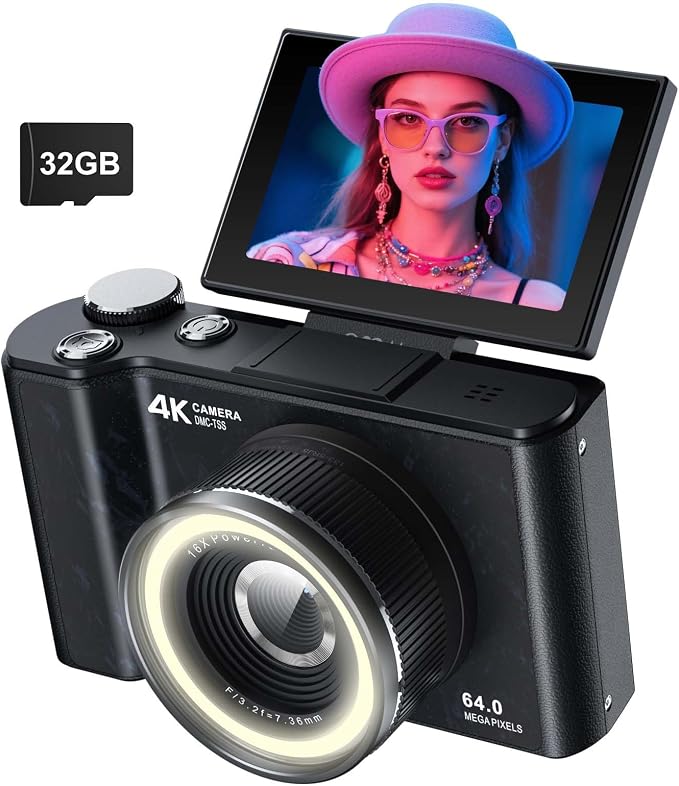 W & O Digital Camera for Teens, Y2K CCD Kids Digital Camera