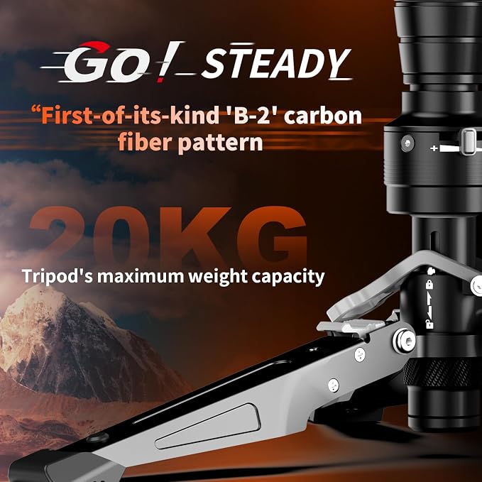 COMAN M1V5 Camera Monopod, One-Click Lifting Monopod