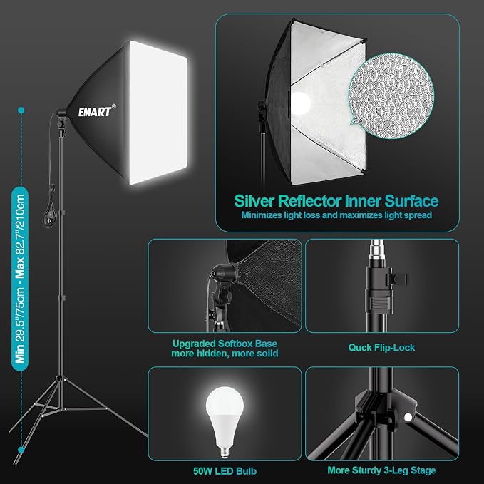 EMART 10 x 10 ft Heavy Duty Backdrop Support System, Professional Photography