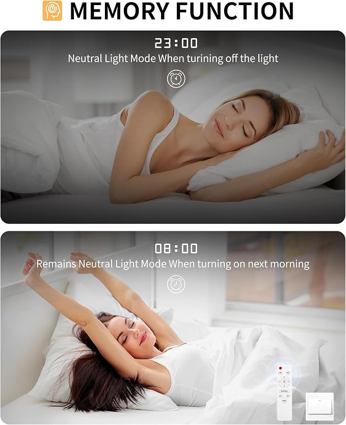 Modern LED Ceiling Light 7 Rings Dimmable Fixtures