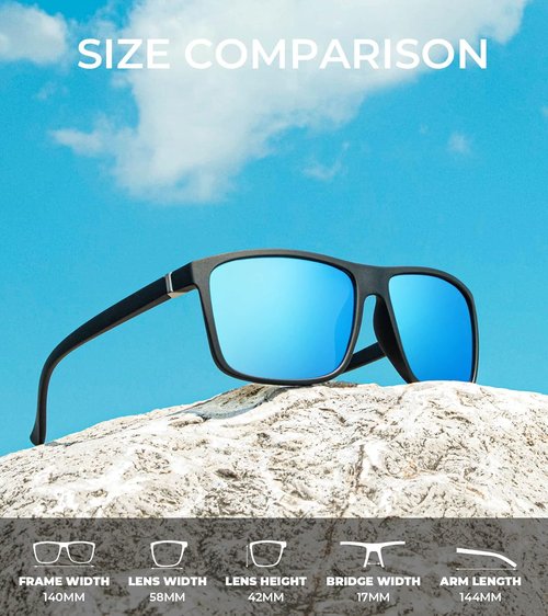 KALIYADI Polarized Sunglasses - UV Protection for Men & Women | Perfect for Driving, Fishing & Golf (3-Pack)