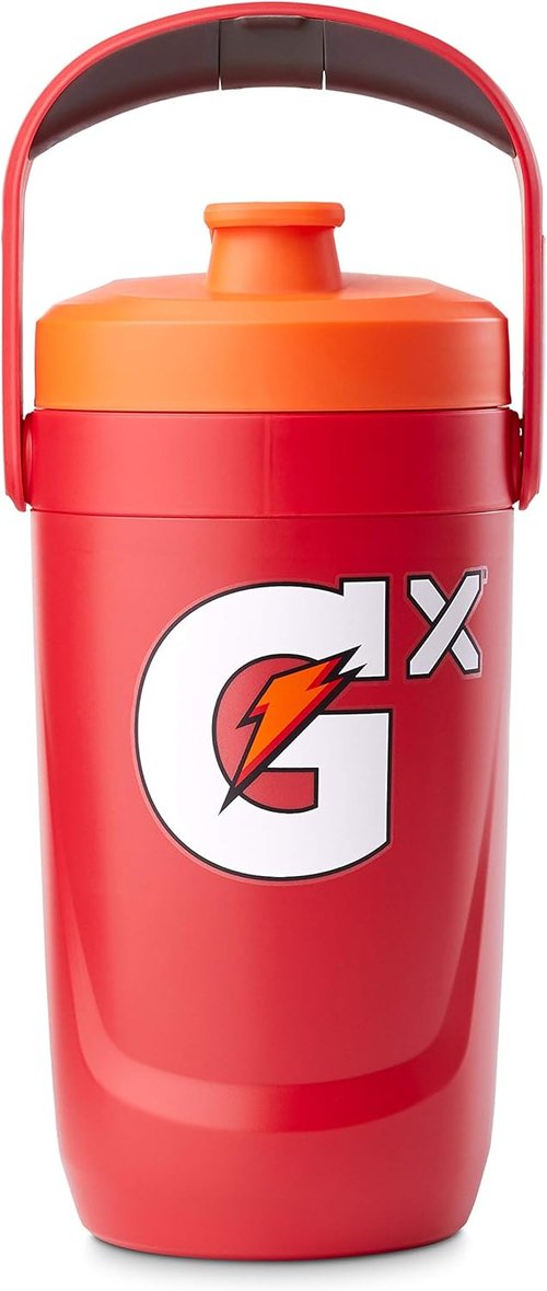 Gatorade Gx Performance Jug - 64oz Leakproof Design with Non-Slip Grip for Athletes | Red