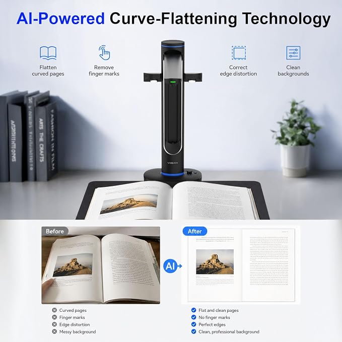 VIISAN S48 Duo Overhead Book Scanner