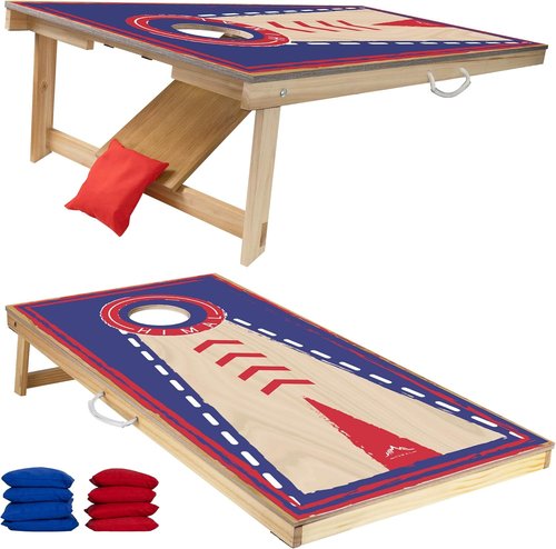 Himal Outdoors Cornhole Board Set - 4 x 2 Feet Game Boards with 8 Toss Bags for Ultimate Fun