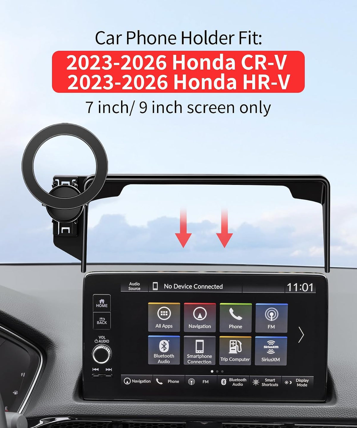 Car Phone Holder for Honda CR-V/HR-V/CRV 2023-2026 Accessories, 7/9" Screen
