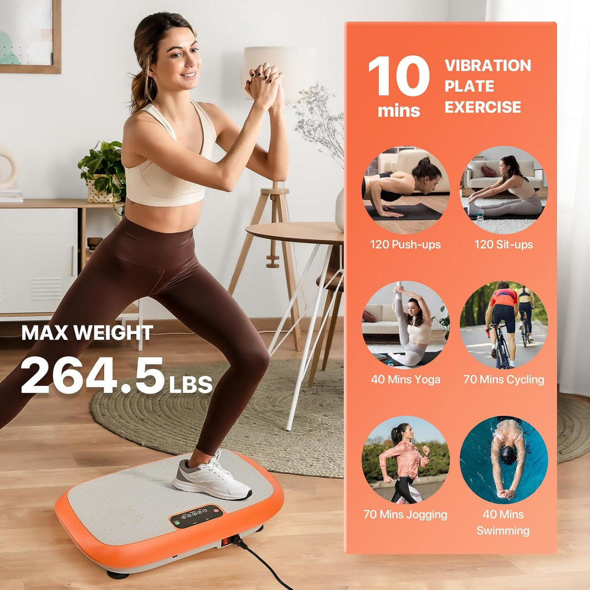 Skiennix Vibration Plate Exercise Machine - Full Body Shaker with 99 Adjustable Speeds for Weight Loss & Fitness