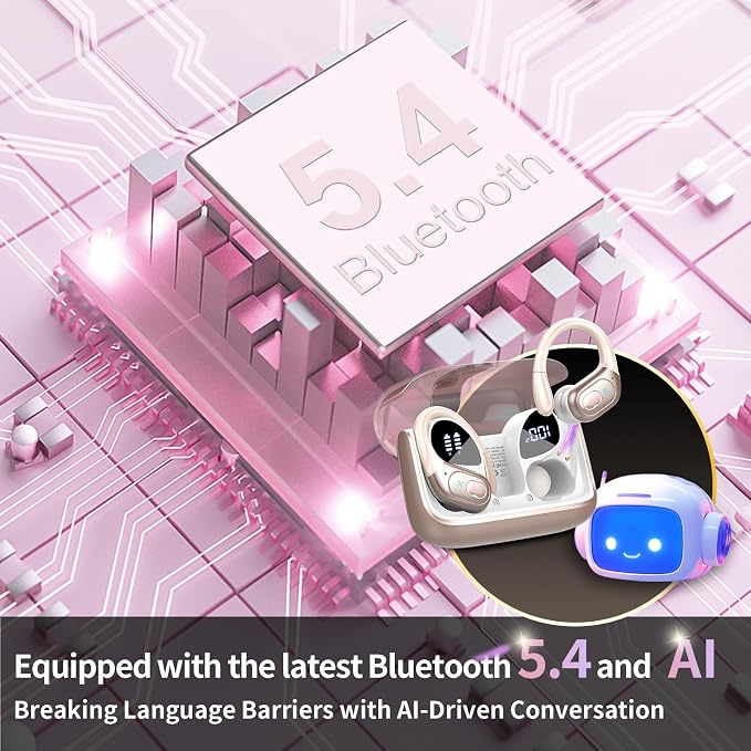 AI Translation Earbuds Real Time, 164 Language Translator Earbud 3-in-1