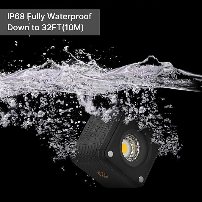 ULANZI LED Video Light Waterproof IP68 Camera Lighting Kit Mini Cube