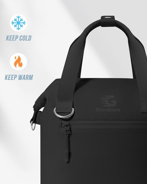 GLORIEROO Insulated Pastel Lunch Box - Waterproof, Leakproof Cooler Bag with Adjustable Strap | BPA-Free