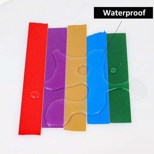 BOMEI PACK Heavy Duty Waterproof Duct Tape - 1 Inch x 60 Yards, No Residue, Tear by Hand (Red)