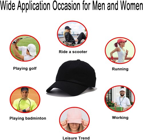 NPQQUAN Classic Low Profile Baseball Cap - Adjustable Cotton Golf Dad Hat for Men & Women