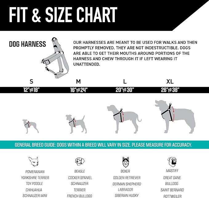 Wolfgang Heavy Duty Adjustable Dog Harness, Pull-Tested for Walking & Training, RockyPeaks Print, Large