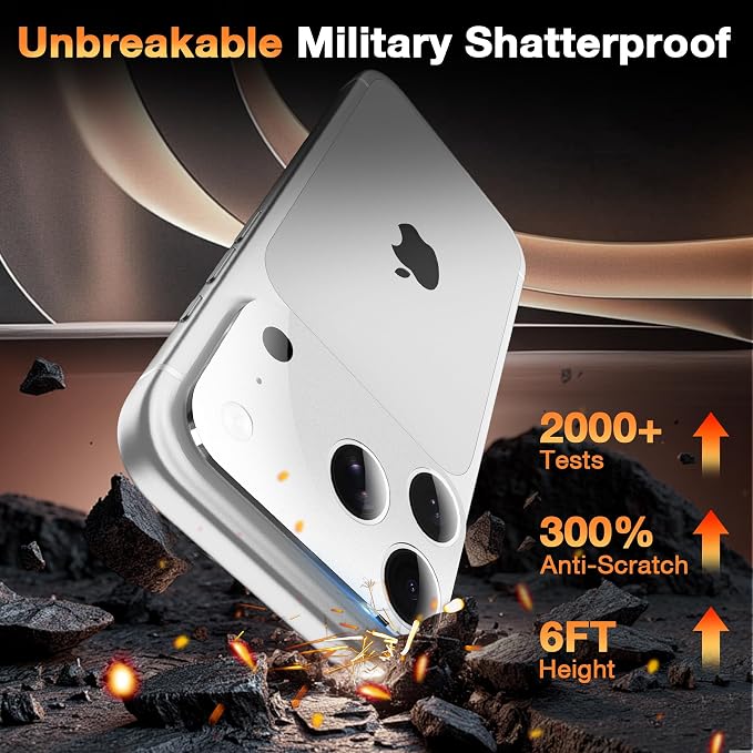 YWXTW [0 Bubbles for iPhone 17 Pro Camera Lens Protector, Full Coverage