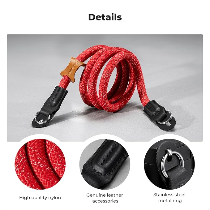K&F CONCEPT Camera Neck Strap, 100cm Nylon Rope Camera Shoulder Strap