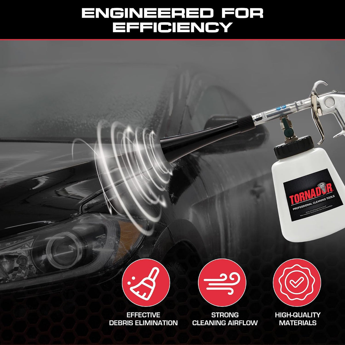 Tornador CT-500 Siphon Tube with Weighted Ball | Fits Z-010, Z-020, & Z-030 Tools | Multi-Angle Cleaning | Reliable Liquid Transfer | Durable Replacement for Car Detailing Pros