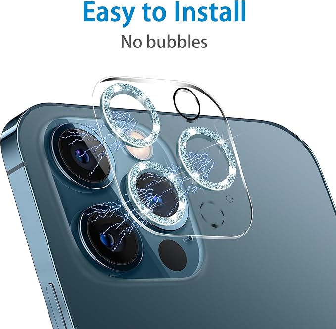 Dengduoduo 3 Pack Tempered Glass Camera Lens Protector