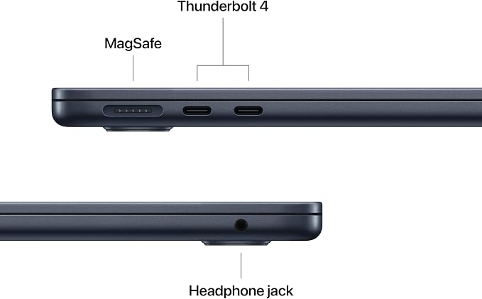Apple 2026 MacBook Air 13-inch Laptop with M5 chip: Built for AI, 13.6-inch Display, 24GB Unified Memory, 1TB SSD, 12MP Center Stage Camera, Touch ID, Wi-Fi 7; Midnight with AppleCare+ (3 years)