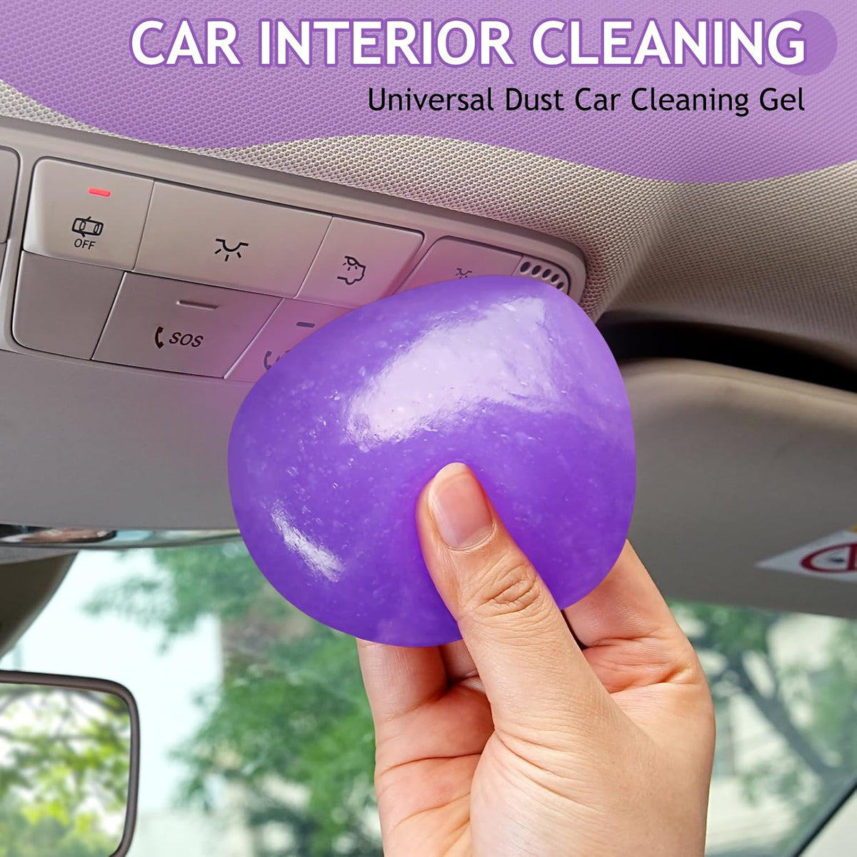 TeSabMi Car Cleaning Gel for Car Cleaning Putty Car Putty Car Interior Cleaner Auto Detail Tools Car Cleaning Slime Car Accessories White Elephant Gifts for Men Women Adults Stocking Stuffers 2 Pack