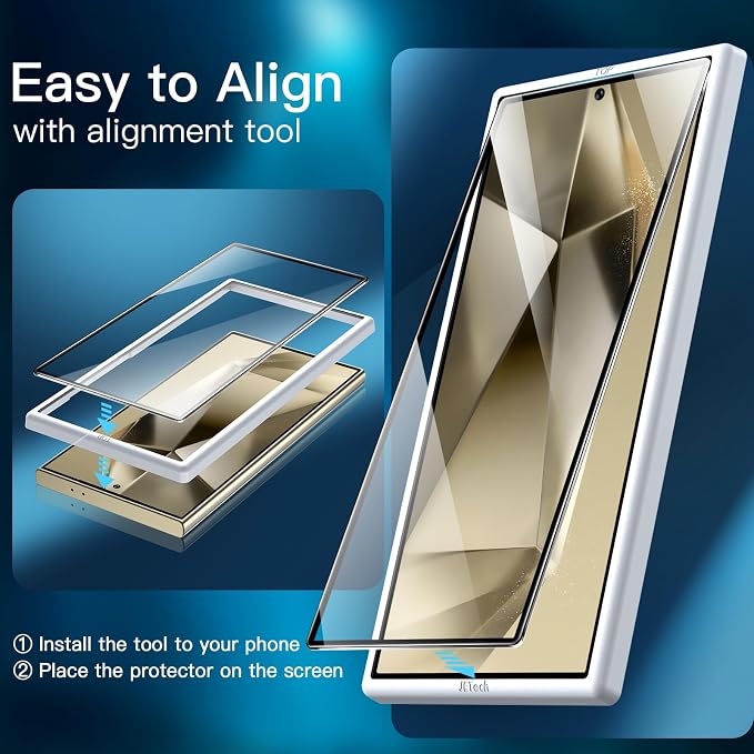 JETech Screen Protector for Samsung Galaxy S24 Ultra 5G 6.8-Inch