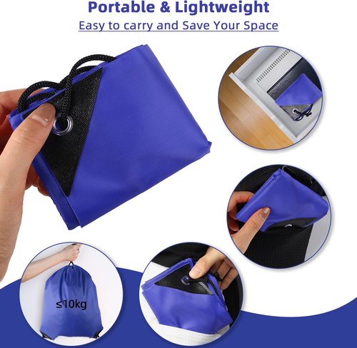GoodtoU Drawstring Backpack - 48 Pcs Blue Drawstring Bags for Gym & Travel Use