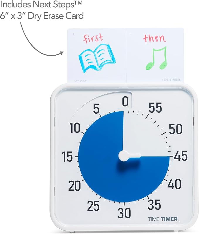 Time Timer Original 8" Visual Countdown Timer – Medium 60-Minute Silent