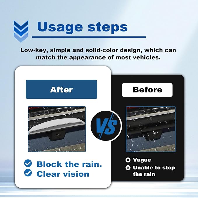Car Reversing Camera rain Cover, Car Backup Camera Protective Sticker, Silicone