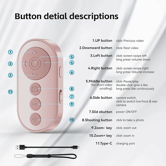 Bluetooth Camera Remote Shutter