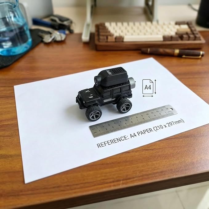 1:64 Mini FPV RC Car, Alloy Crafted Remote Control Truck