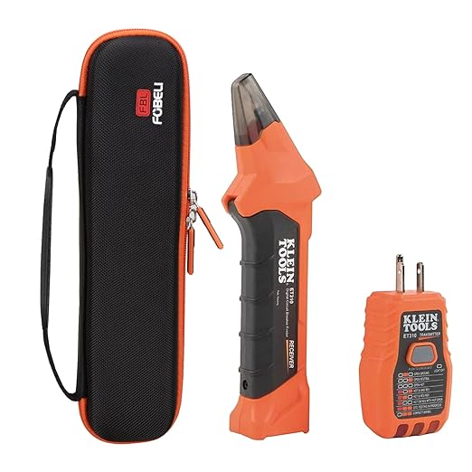 FBLFOBELI Hard Carrying Case for Klein Tools ET310 AC Circuit Breaker Finder & 80041 Outlet Repair Tool Kit, Portable Storage Case