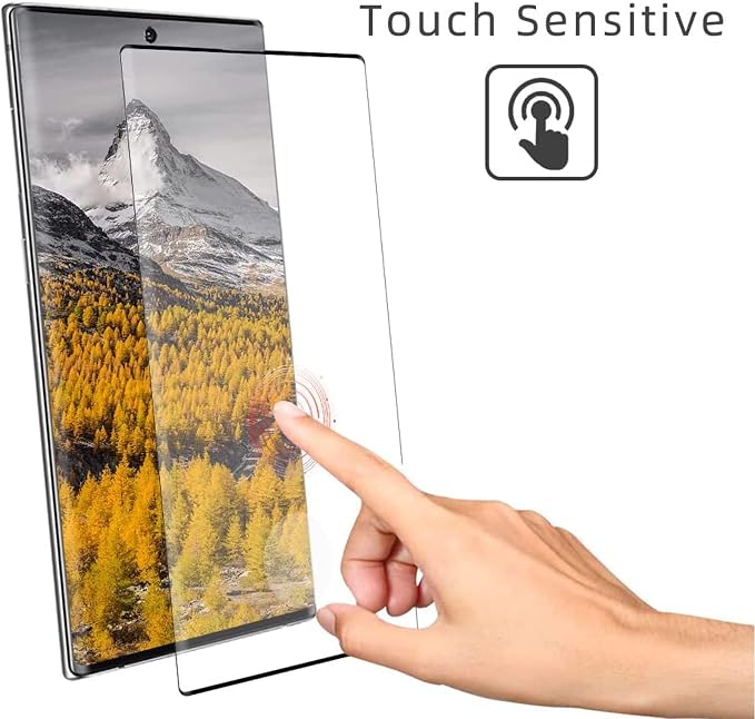 XDesign [2+2 Pack Galaxy S22 Ultra Screen Protector, 9H Tempered Glass Scratch